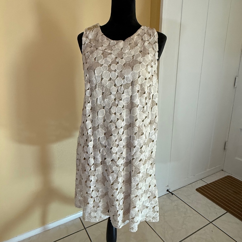 Weston Wear Halter Dress, Gold accents.